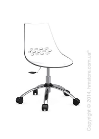 Кресло Connubia Jam, Swivel chair, Plastic white and transparent Кресло Connubia Jam, Swivel chair, Plastic white and transparent