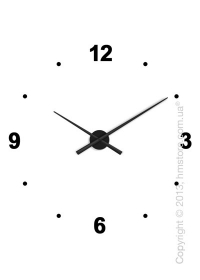 Часы настенные Nomon Oj 4 Numbers Pack Wall Clock, Black Часы настенные Nomon Oj 4 Numbers Pack Wall Clock, Black