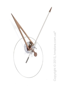 Часы настенные Nomon Cris Wall Clock Walnut, White Часы настенные Nomon Cris Wall Clock Walnut, White
