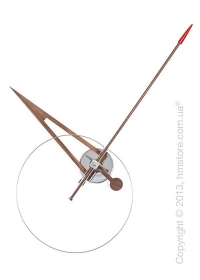 Часы настенные Nomon Cris Wall Clock Walnut, Red Часы настенные Nomon Cris Wall Clock Walnut, Red