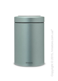 Емкость для хранения сыпучих продуктов Brabantia Window Lid 1,4 л, Metallic Mint