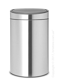 Ведро для мусора Brabantia Touch Bin New 40 л, Matt Steel Fingerprint Proof Ведро для мусора Brabantia Touch Bin New 40 л, Matt Steel Fingerprint Proof