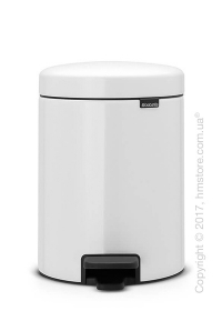 Ведро для мусора Brabantia Pedal Bin NewIcon 5 л, White Ведро для мусора Brabantia Pedal Bin NewIcon 5 л, White