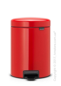 Ведро для мусора Brabantia Pedal Bin NewIcon 5 л, Passion Red