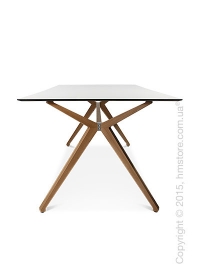Стол Wagner W-Table Holzgestell 900x1800 мм, Матовое стекло