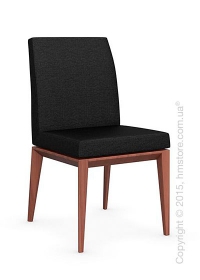 Стул Calligaris Bess Low, Solid wood walnut beech stained and Denver fabric anthracite Стул Calligaris Bess Low, Solid wood walnut beech stained and Denver fabric anthracite