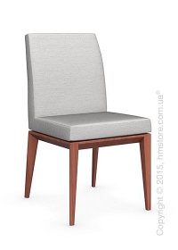 Стул Calligaris Bess Low, Solid wood walnut beech stained and Denver fabric sand Стул Calligaris Bess Low, Solid wood walnut beech stained and Denver fabric sand