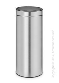 Ведро для мусора Brabantia Touch Bin New 30 л, Matt Steel Fingerprint Proof