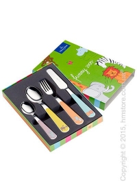 Набор столовых приборов детский Villeroy & Boch коллекция Funny Zoo, 4 предмета