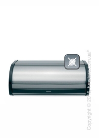 Хлебница Brabantia Roll Top Bread Bin, Matt Steel Fingerprint Proof with Black Sides