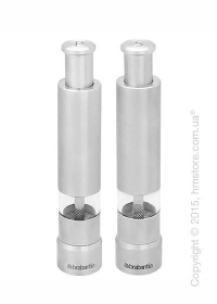 Набор мельниц для соли и перца Brabantia Salt and Pepper Crusher Set, Matt Steel Набор мельниц для соли и перца Brabantia Salt and Pepper Crusher Set, Matt Steel