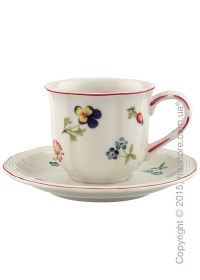 Чашка для эспрессо с блюдцем Villeroy & Boch коллекция Petite Fleur, 2 предмета Чашка для эспрессо с блюдцем Villeroy & Boch коллекция Petite Fleur, 2 предмета