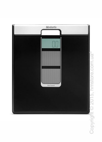 Напольные весы Brabantia Solar Powered Bathroom Scales, Black