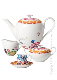 Кофейный сервиз Villeroy & Boch коллекция Anmut Bloom на 6 персон, 15 предметов