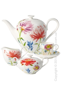 Кофейный сервиз Villeroy & Boch коллекция Anmut Flowers на 6 персон, 15 предметов