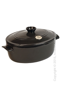 Кастрюля керамическая Emile Henry Flame 4,7 л, Charcoal