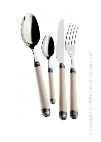 Набор столовых приборов Bugatti Dorico на 12 персон, 75 предметов, Ivory