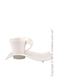Чашка для эспрессо с блюдцем Villeroy & Boch коллекция New Wave 80 мл,  2 предмета Чашка для эспрессо с блюдцем Villeroy & Boch коллекция New Wave 80 мл,  2 предмета
