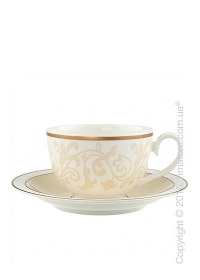 Чашка с блюдцем Villeroy & Boch коллекция Ivoire 400 мл Чашка с блюдцем Villeroy & Boch коллекция Ivoire 400 мл