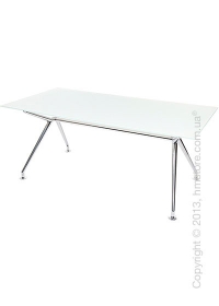 Стол Wagner W-Table 1800х900 мм, Белое матовое стекло Стол Wagner W-Table 1800х900 мм, Белое матовое стекло