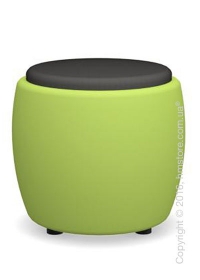 Пуф Calligaris Candy, Plastic matt light green and Fabric smoke grey