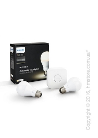 Умные лампы PHILIPS Hue Starter kit 9.5W E27 bulb White Умные лампы PHILIPS Hue Starter kit 9.5W E27 bulb White