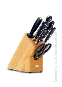 Набор ножей на подставке Wüsthof Knife block коллекция Classic, 7 предметов, Natural wood Набор ножей на подставке Wüsthof Knife block коллекция Classic, 7 предметов, Natural wood