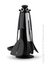 Набор кухонного инвентаря на подставке Joseph Joseph Elevate Carousel with Tongs, Grey