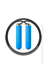 Умная скакалка Tangram Smart Rope, S size, Gold + силиконовые накладки Blue Soft Grip