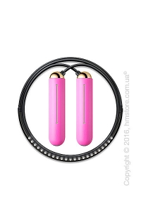 Умная скакалка Tangram Smart Rope, XS size, Gold + силиконовые накладки Pink Soft Grip