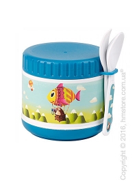 Ланчбокс детский с приборами Villeroy & Boch коллекция Chewy around the world, Blue Ланчбокс детский с приборами Villeroy & Boch коллекция Chewy around the world, Blue