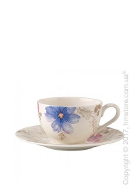 Чашка с блюдцем Villeroy & Boch коллекция Mariefleur Gris Basic 390 мл Чашка с блюдцем Villeroy & Boch коллекция Mariefleur Gris Basic 390 мл