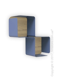 Полка Calligaris Fractal, Metal matt sky blue and Melamine deco nougat Полка Calligaris Fractal, Metal matt sky blue and Melamine deco nougat