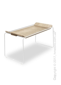 Сервировочный столик Calligaris Filo, Metal matt optic white and Veneer natural oak Сервировочный столик Calligaris Filo, Metal matt optic white and Veneer natural oak
