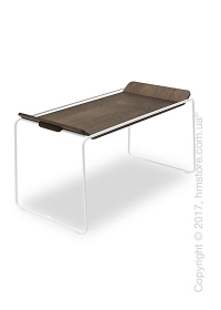 Сервировочный столик Calligaris Filo, Metal matt optic white and Veneer dark oak Сервировочный столик Calligaris Filo, Metal matt optic white and Veneer dark oak