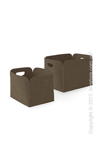 Набор корзин Calligaris Daryl, 2 предмета, Polyester felt nougat