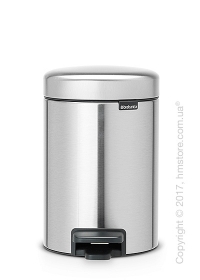 Ведро для мусора Brabantia Pedal Bin NewIcon 3 л, Matt Steel Ведро для мусора Brabantia Pedal Bin NewIcon 3 л, Matt Steel