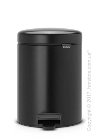Ведро для мусора Brabantia Pedal Bin NewIcon 5 л, Matt Black Ведро для мусора Brabantia Pedal Bin NewIcon 5 л, Matt Black