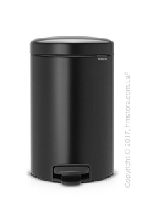 Ведро для мусора Brabantia Pedal Bin NewIcon 12 л, Matt Black Ведро для мусора Brabantia Pedal Bin NewIcon 12 л, Matt Black