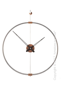 Часы настенные Nomon Mini Barcelona Wall Clock, Walnut and Black Часы настенные Nomon Mini Barcelona Wall Clock, Walnut and Black