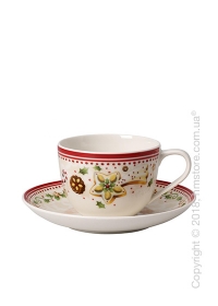 Чашка с блюдцем Villeroy & Boch коллекция Winter Bakery Delight, 230 мл, Star