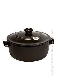 Кастрюля керамическая Emile Henry Cookware Flame 4 л,Charcoal