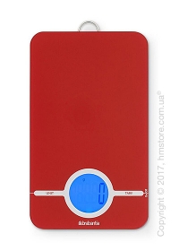 Весы кухонные Brabantia Digital Kitchen Scales, Passion Red