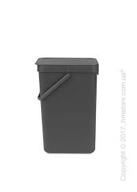 Контейнер для мусора Brabantia Sort & Go, 16 л, Grey Контейнер для мусора Brabantia Sort & Go, 16 л, Grey