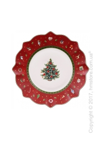 Тарелка десертная мелкая Villeroy & Boch коллекция Toy’s Delight, 24 см, Red
