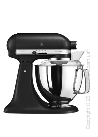 Планетарный миксер KitchenAid Artisan Series 5-Quart Tilt-Head Stand Mixer Plus Bowl 4.8 л, Cast Iron Black