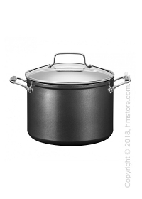 Кастрюля с крышкой KitchenAid Stockpot серия Hard Anodized 24 см, Black