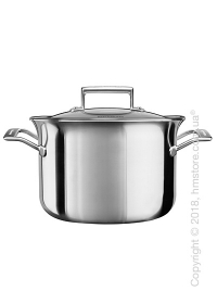 Кастрюля с крышкой KitchenAid Casserole серия 3-Ply Stainless Steel  7.57 л