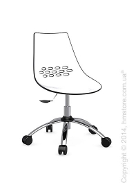 Кресло Connubia Jam, Swivel chair, Plastic white and glossy black Кресло Connubia Jam, Swivel chair, Plastic white and glossy black