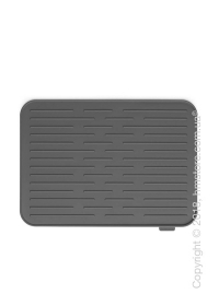 Коврик-сушка для посуды Brabantia Silicone Printing Mat, Dark Grey Коврик-сушка для посуды Brabantia Silicone Printing Mat, Dark Grey